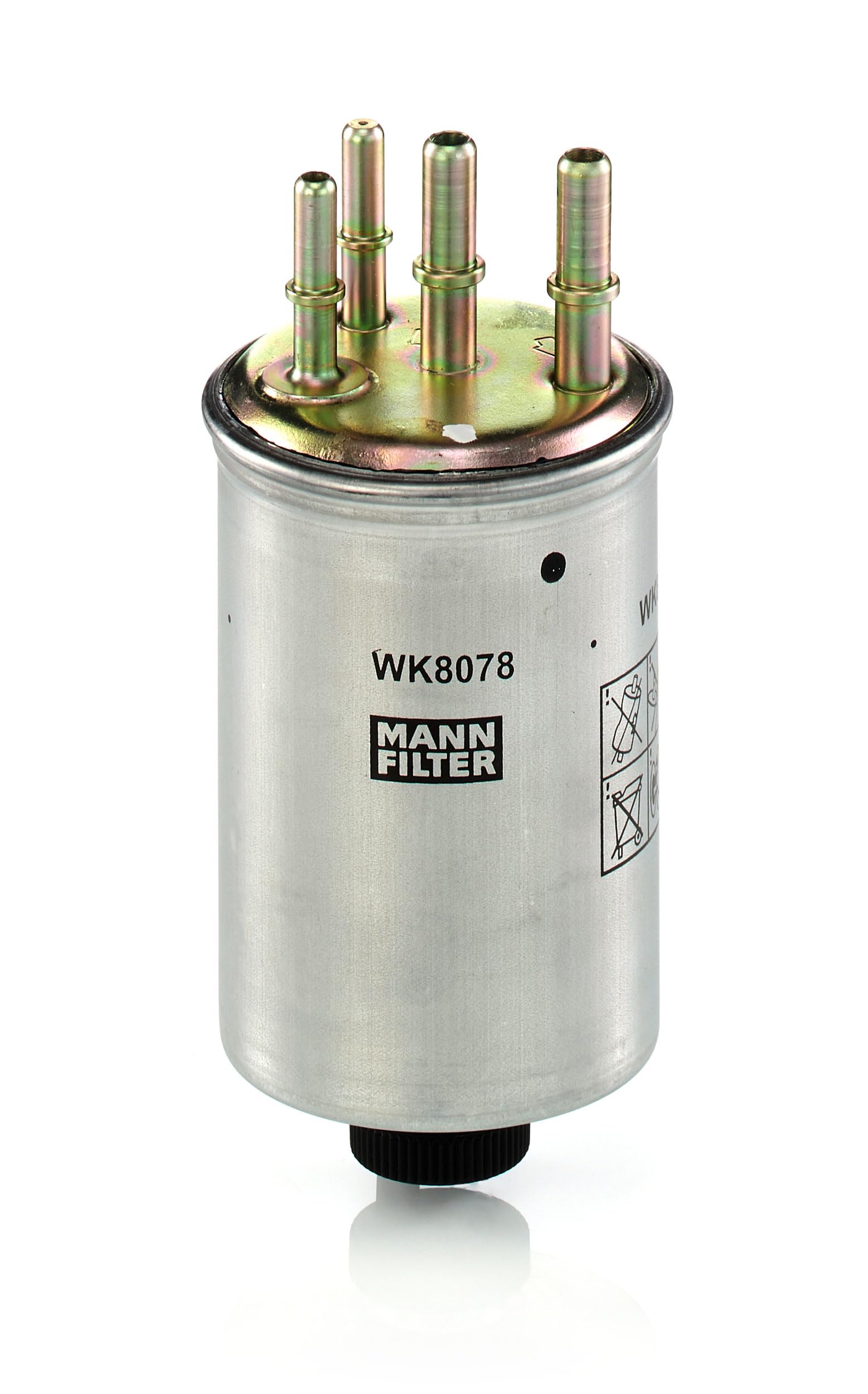 MANN-FILTER, WK 8078 Filtr paliwa | Dla Samochody osobowe, Ochrona układu paliwowego, Ochrona wtryskiwaczy, Czyste paliwo, Oryginalna jakość OE