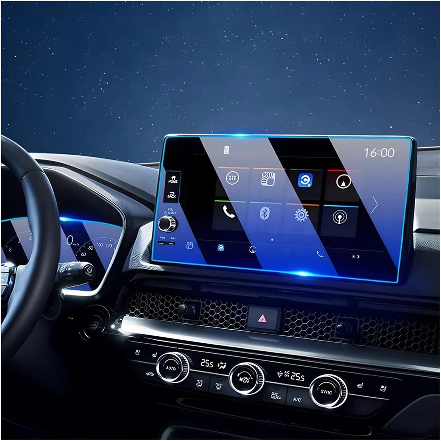 保護フィルム 用 CR-V用 CRV 6代目 2023 2024 2025 強化ガラス GPSナビゲーションスクリーン保護フィルムス