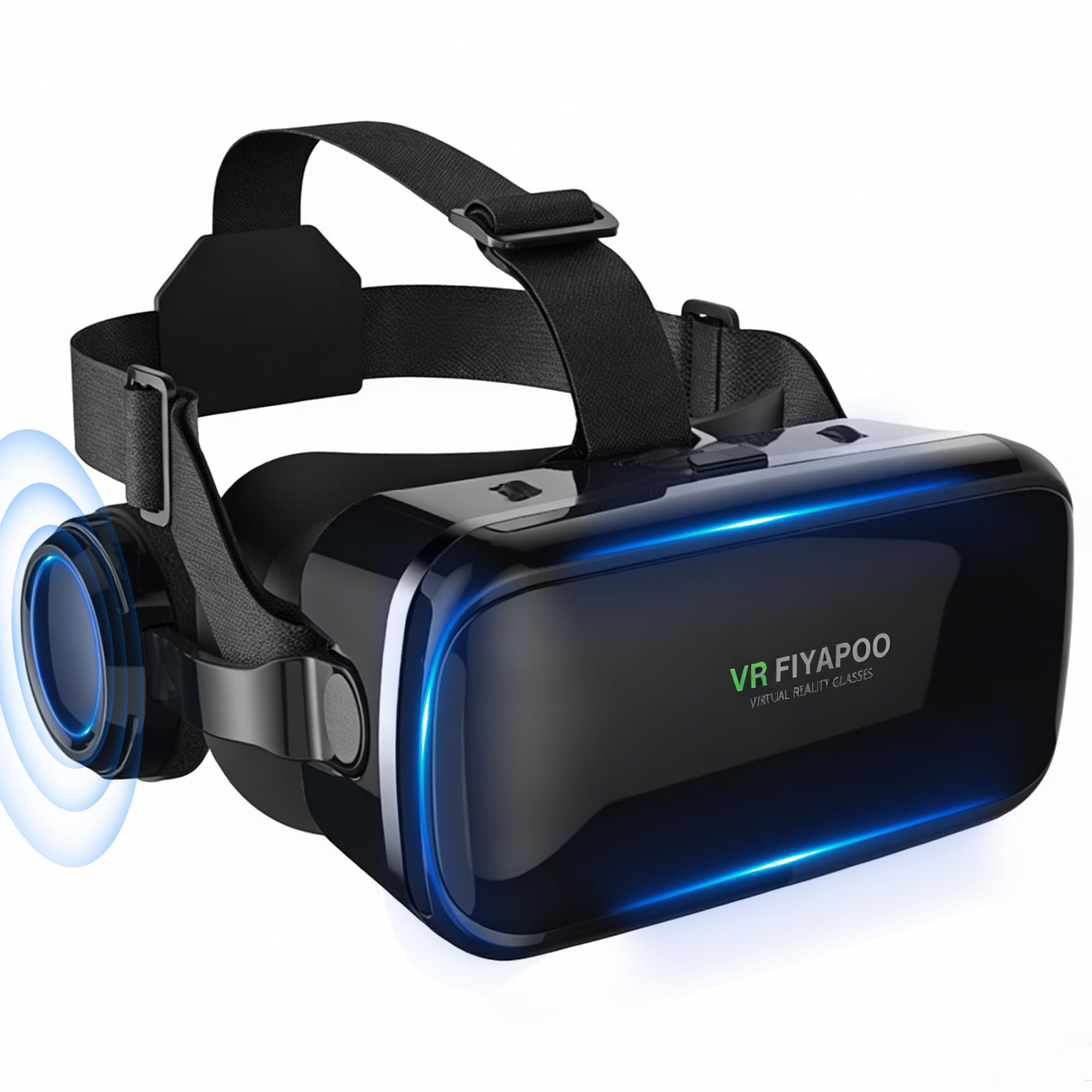 Occhiali VR per cellulare con cuffie HiFi, occhiali 3D realtà virtuale per film e giochi mozzafiato. L'esperienza VR per tutta la famiglia a Natale