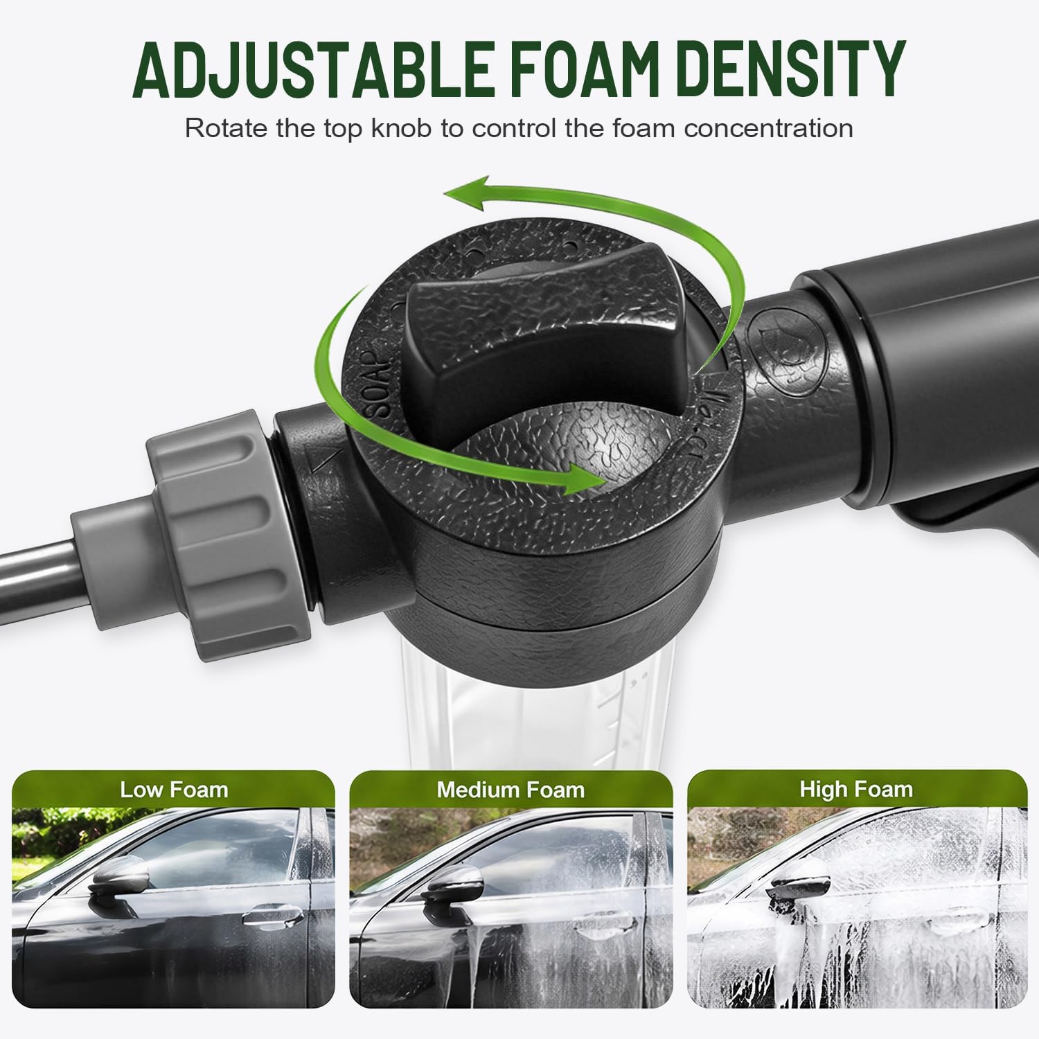 High Pressure Garden Hose Nozzle with Soap Dispenser,Hose End Sprayer image 5