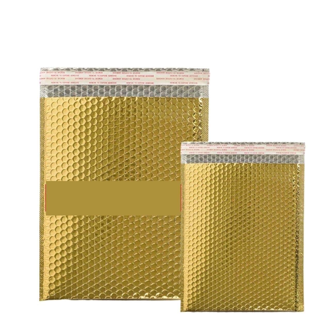 30 pezzi di buste postali imbottite impermeabili con protezione olografica, buste for spedizione(Golden,20 * 25cm)