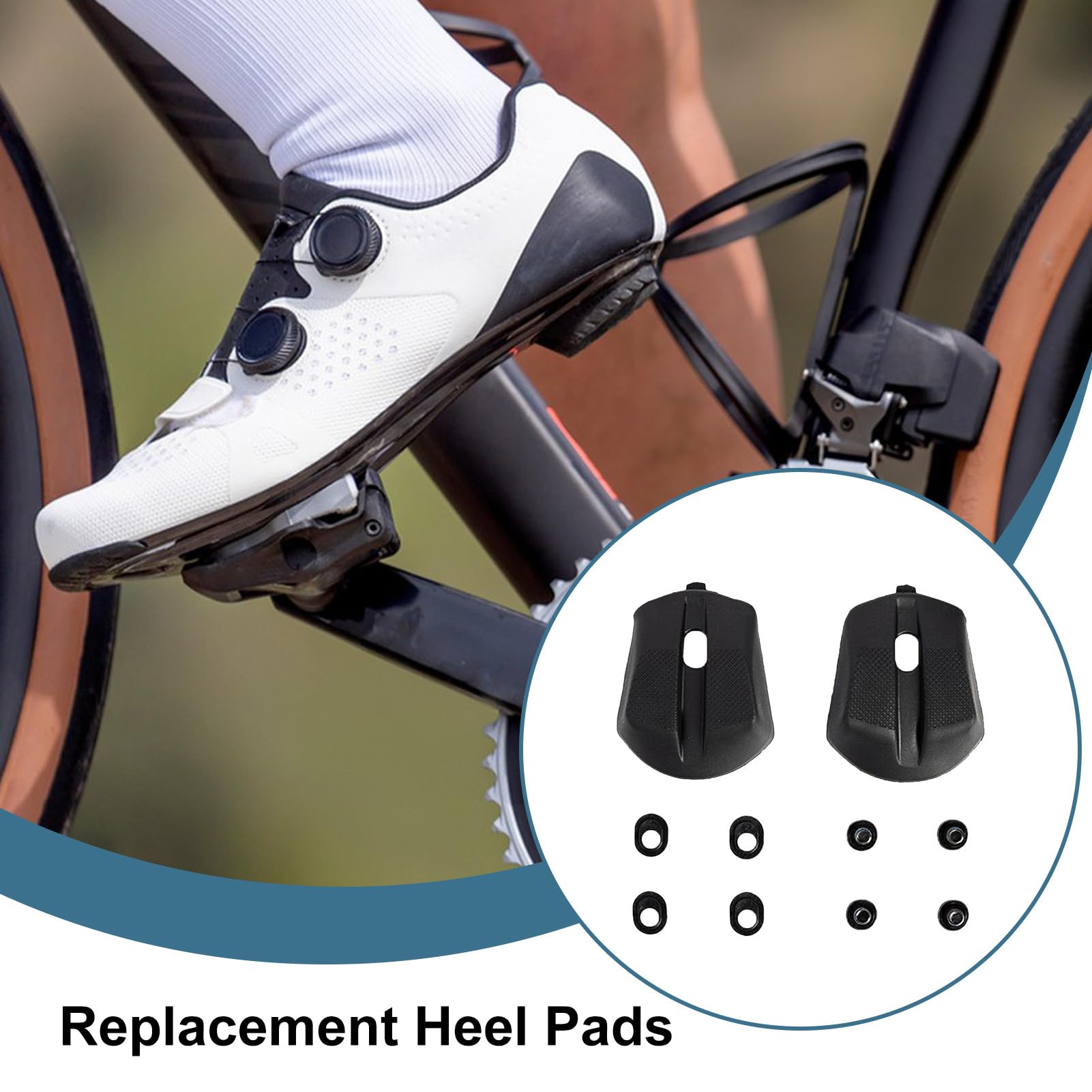 Talonera | Reemplazo Del Talón Para Zapatos De Bicicleta De Carretera,Refuerzo Antideslizante Resistente Para Reparación | Para Entrenamiento Reparación De Paseos En Casa Ciclismo Interior