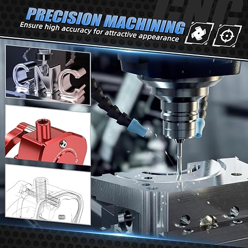 Miniatura 6 de NICECNC Control de palanca del acelerador de pulgar compatible con Yamaha Raptor 660R 2001 2002 2003 2004 2005, 700 2006-2023, 700R 2009-2023,