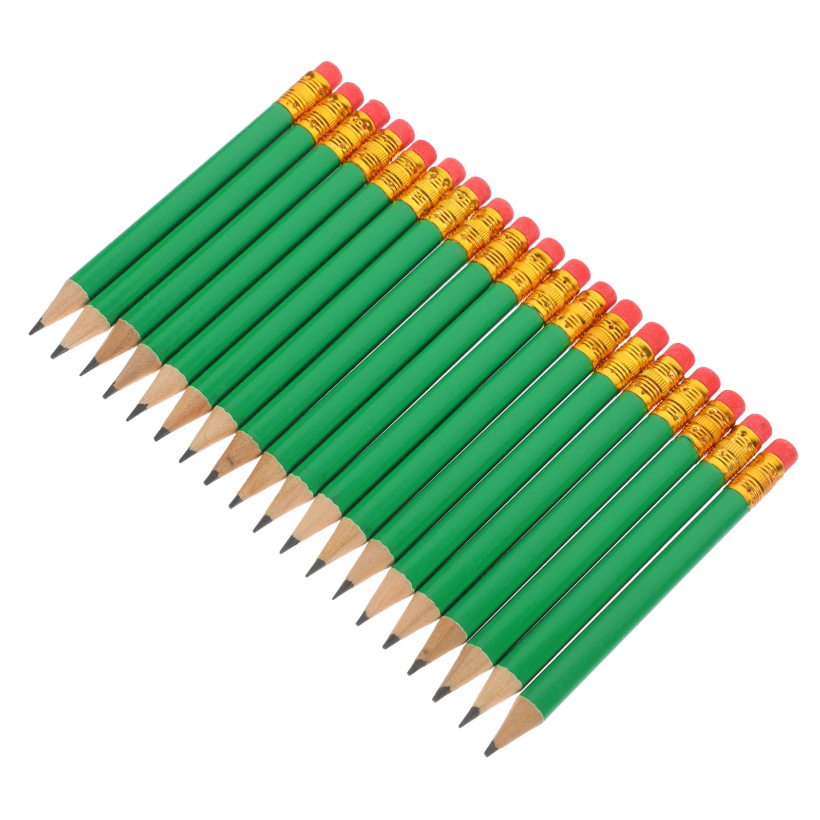 Tofficu 5 Sätze Kurzer Bleistift Holzkohle Klein Mini Bleistifte Graphit Hb Pencil Schreibutensilien Druckbleistift Set Holzstifte Tragbare Schreibstifte Für Studenten Green 72 Stück * 5