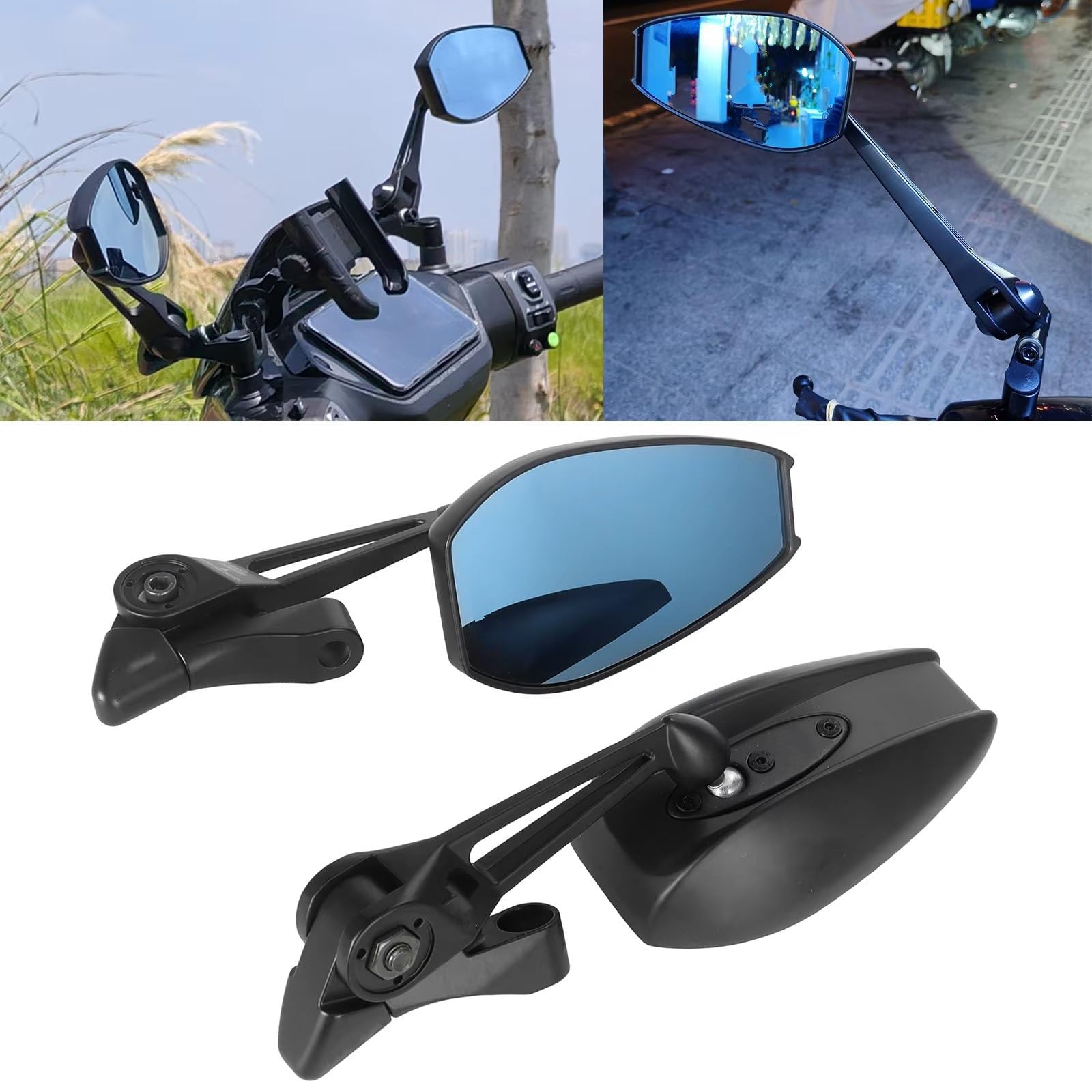 Specchietto Moto Retrovisore Accessori Per Moto Con Lenti Pulite Regolabili Per Specchietto Retrovisore Specchietto Laterale Universale In Lega Di Alluminio Specchietti Moto