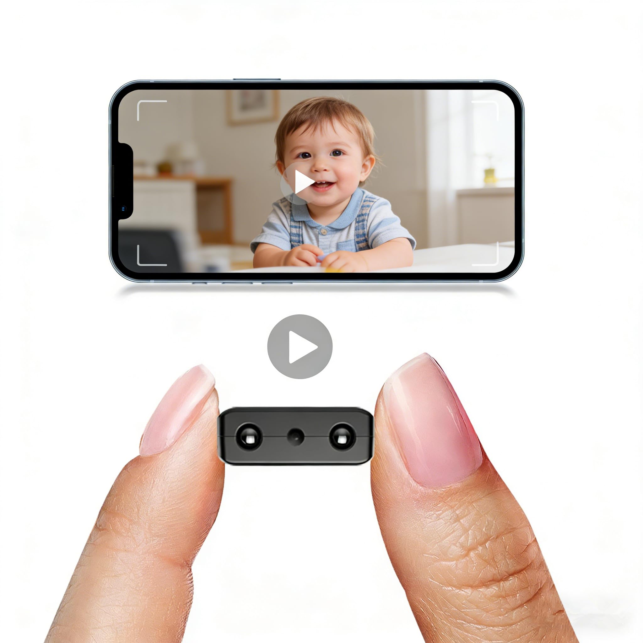 Spy Hidden Wireless WiFi Security Camera for Home Office: Indoor Camera with Motion Detection, Night Vision, and Battery. with 64GB Micro SD Card - 2023 Upgraded Nanny Cam.-image-47