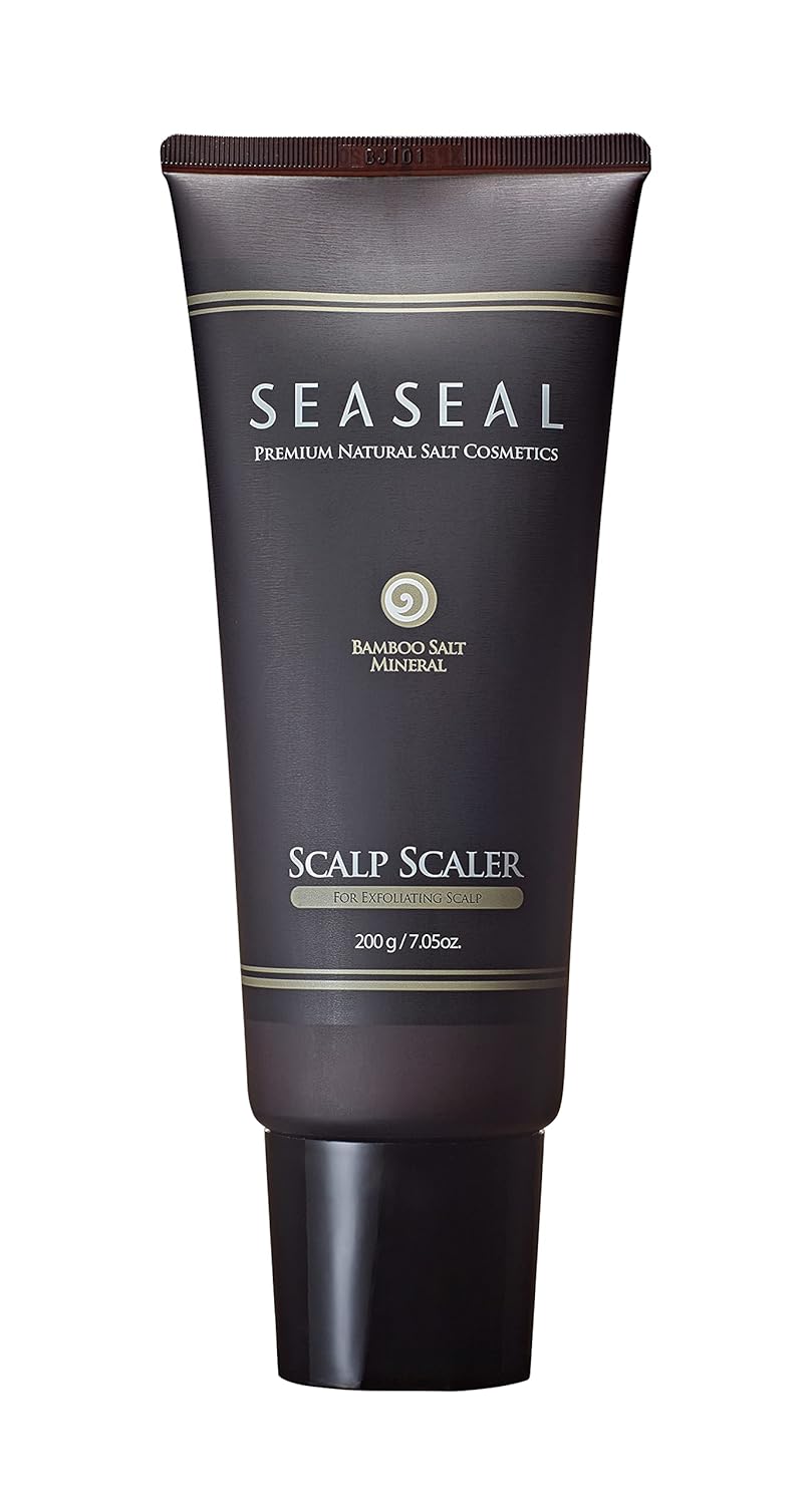 Seaseal BAMBOO SALT Scalp Scaler Shampoo, 200g, with Korea's No.1 Bamboo Salt, gently Massaging to give VOLUME and Refresh to Limp Hair and Scalp