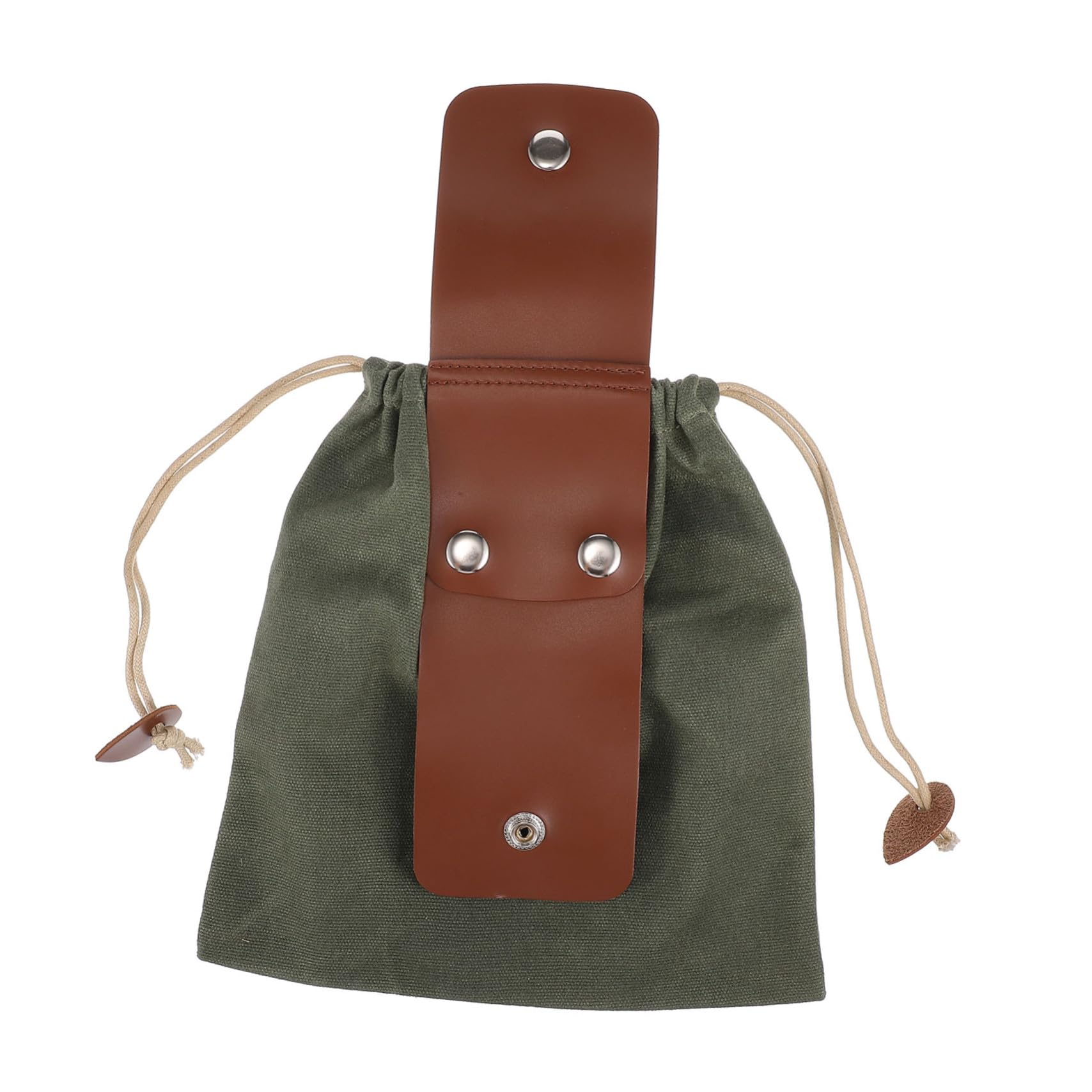 Bolsa de lona y cuero para herramientas de jardín y recolección