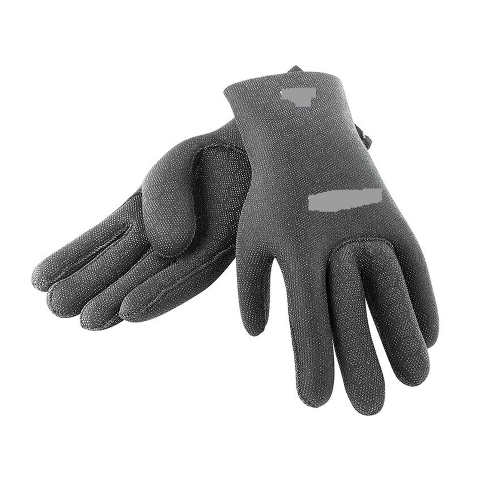 High Stretch 2.5mm 3.5mm 5mm Guantes de Buceo de Neopreno Buceo Snorkel Guante de Cinco Dedos Hombre y Mujer Amplias Aplicaciones.