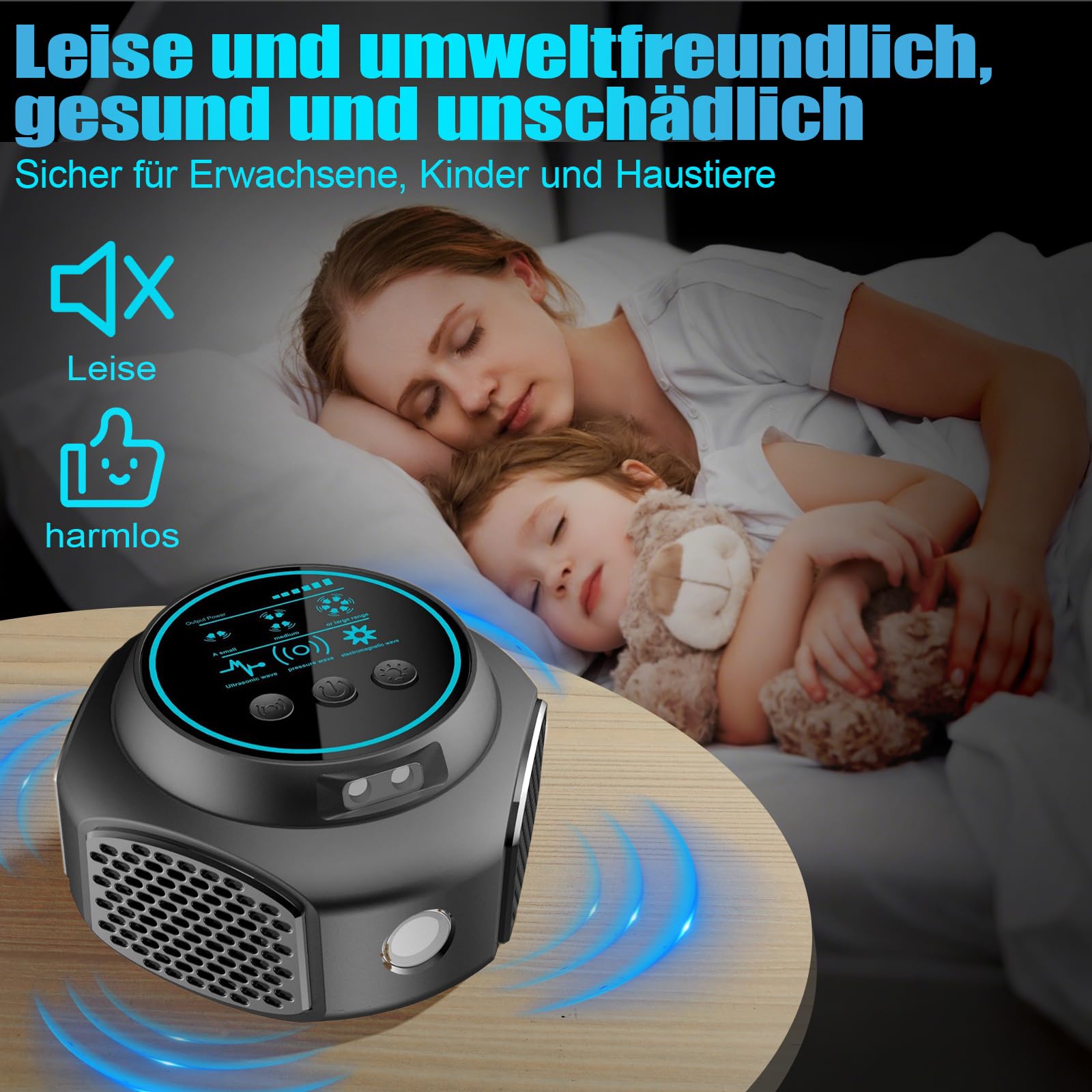 Ultraschall Maus und Ratten 360°, Ultraschall Mäuseabwehr mit Stecker, Mäuseabwehr Rattenabwehr mit Ultraschall, Ultraschall Gegen Ratten für Nagetiere, Mäuse, Eichhörnchen, Spinnen, Plötze