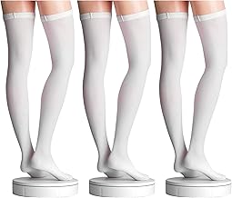 ACTIVA - Calze Autoreggenti Antitrombo Punta Aperta per Degenza, Intervento Chirurgico e Post Parto | Classe 1 18–24 mmHg Compressione Graduata | Made in Italy | Colore Bianco