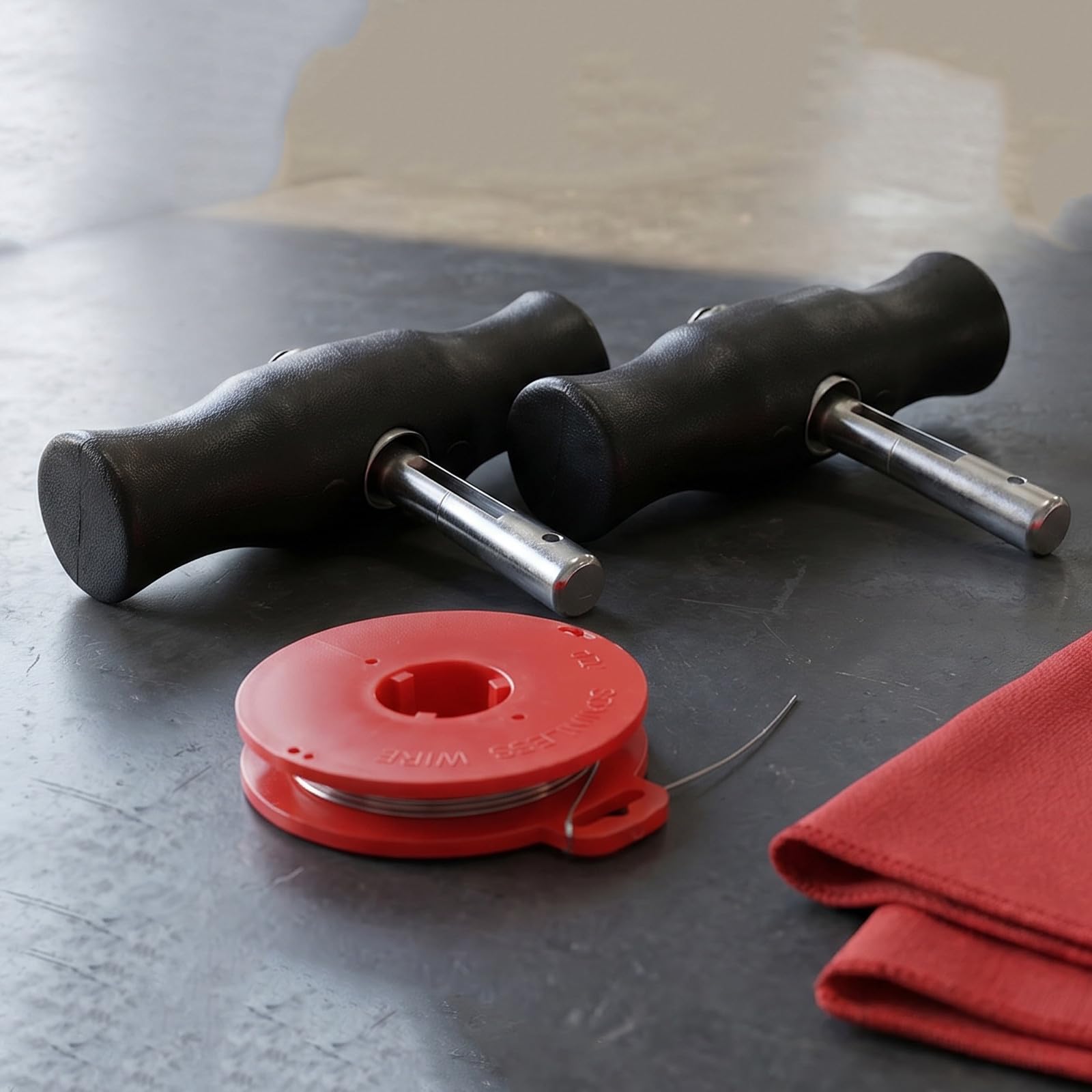 ibasenice 3 Juegos Herramienta Agarres Manuales para Desmontaje E Instalación de Parabrisas de Acero y Abs y Alambre de Alta Elasticidad para Reparación Automotriz en Talleres