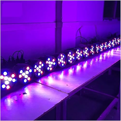 Miniatura 6 de Luz de escenario Dj Luz LED RGBW Par Luz DMX Lámpara de lavado de pared DJ Disco Efecto de luz para baile Bar Vacaciones Boda Navidad Halloween