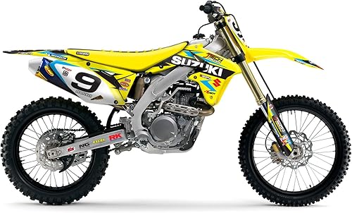 Miniatura 3 de Kit de gráficos de motocross SUZUKI RMZ 450 Team JTech 2008-2017 por Enjoy Mfg