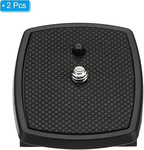 Miniatura 3 de PATIKIL Placa de liberación rápida para trípode, 1.693 in, paquete de 2 piezas de montaje de adaptador de trípode de cámara, placa de montaje de