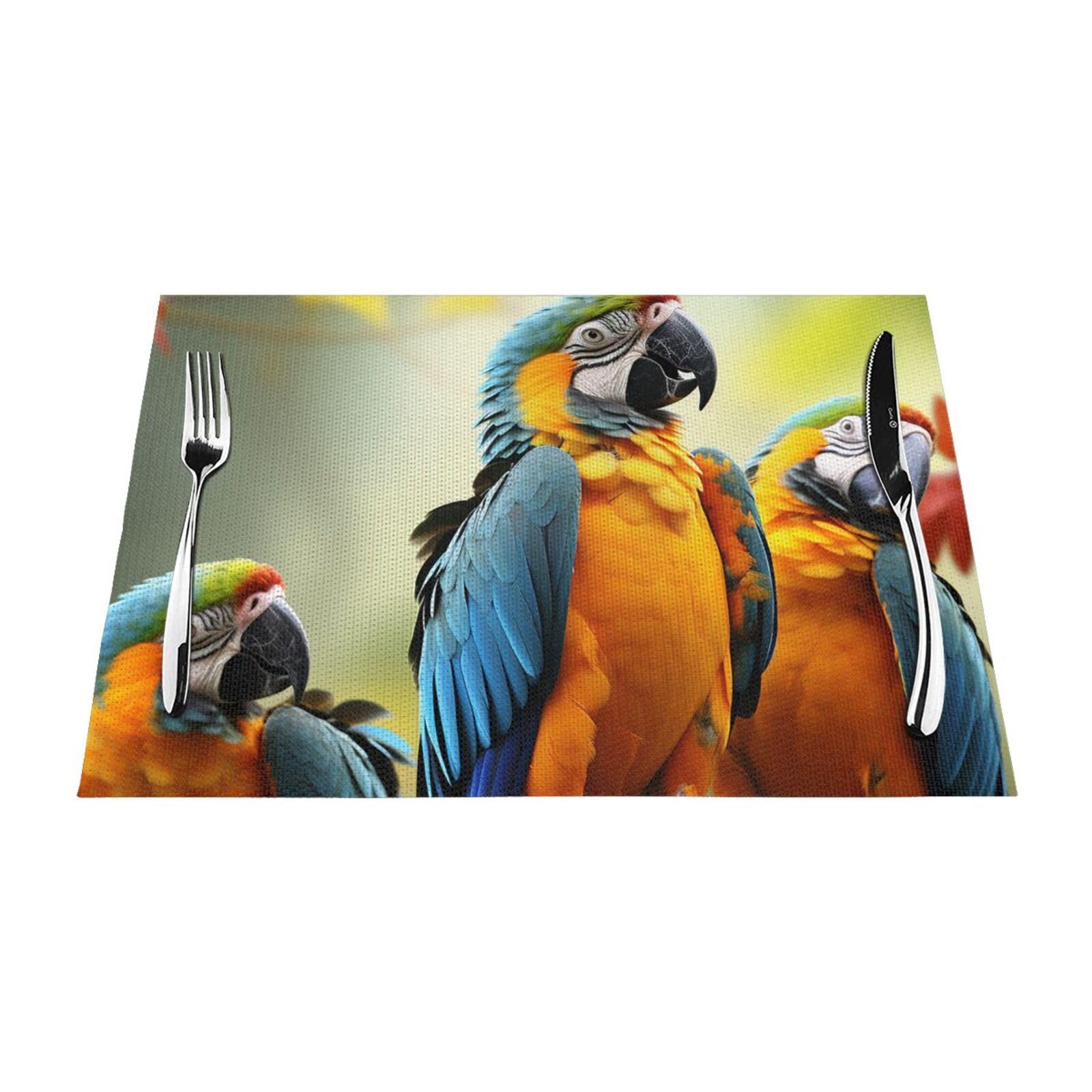 Sets de table perroquet pour égayer vos repas en famille dans la salle à manger
