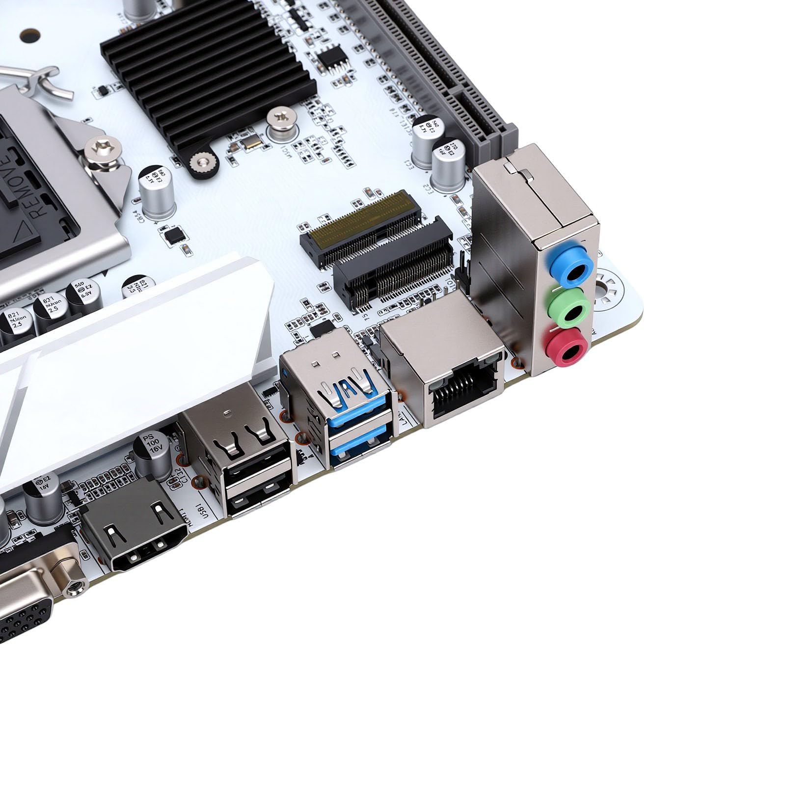 Luocute Scheda Madre H510 ITX per LGA1200, DDR4 a Doppio Canale da 64 GB | MITX 170x170mm, Supporta di Decima/undicesima Generazione, M.2 NVMe PCIe 3.0, VGA+, Realtek Gigabit LAN