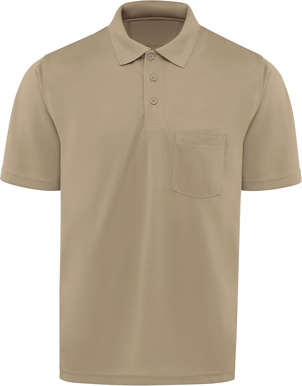 Red Kap Mens Short Sleeve Performance Knit Pocket Coro Polo