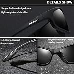 FAGUMA Lunettes de soleil de sport polarisé pour les hommes Cyclisme Conduite Pêche UV400 Protection