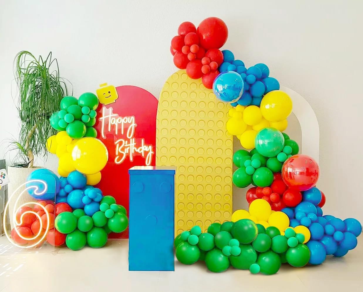 Red Yellow Blue Green Balloons, 60pcs 12 Inch Latex BaIloons Colourful Confetti BaIloons for Baby Shower Carnival Circus Birthday Party Decorations Red Green Blue image 5 of 7 B0D4TWTZ61