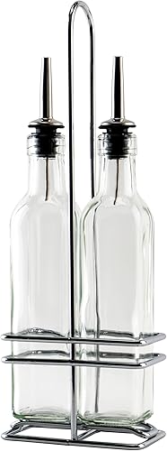 Winco Juego de vinagre y aceite de 3 piezas, tamaño mediano