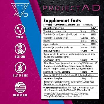 Project AD Matador Muscle Builder Enhances Muscle Pumps and Promotes Muscle Growth And Energy (60 Capsules)