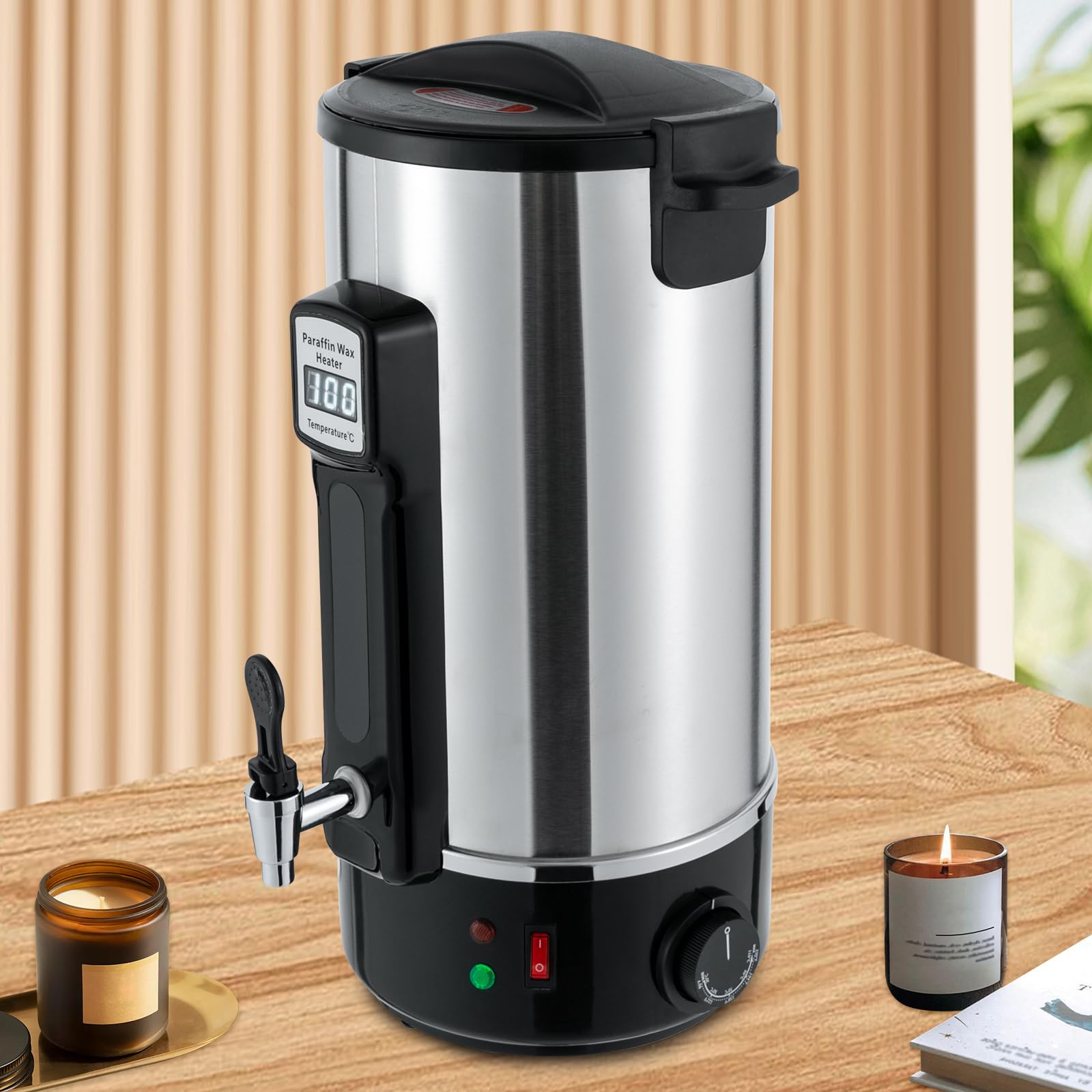 8L/10L/10,8L/12L fusore di cera per la produzione di candele, in acciaio inox, con manico resistente al calore, per candele, per la casa, il fai da te, piccole candele (10,8 L)