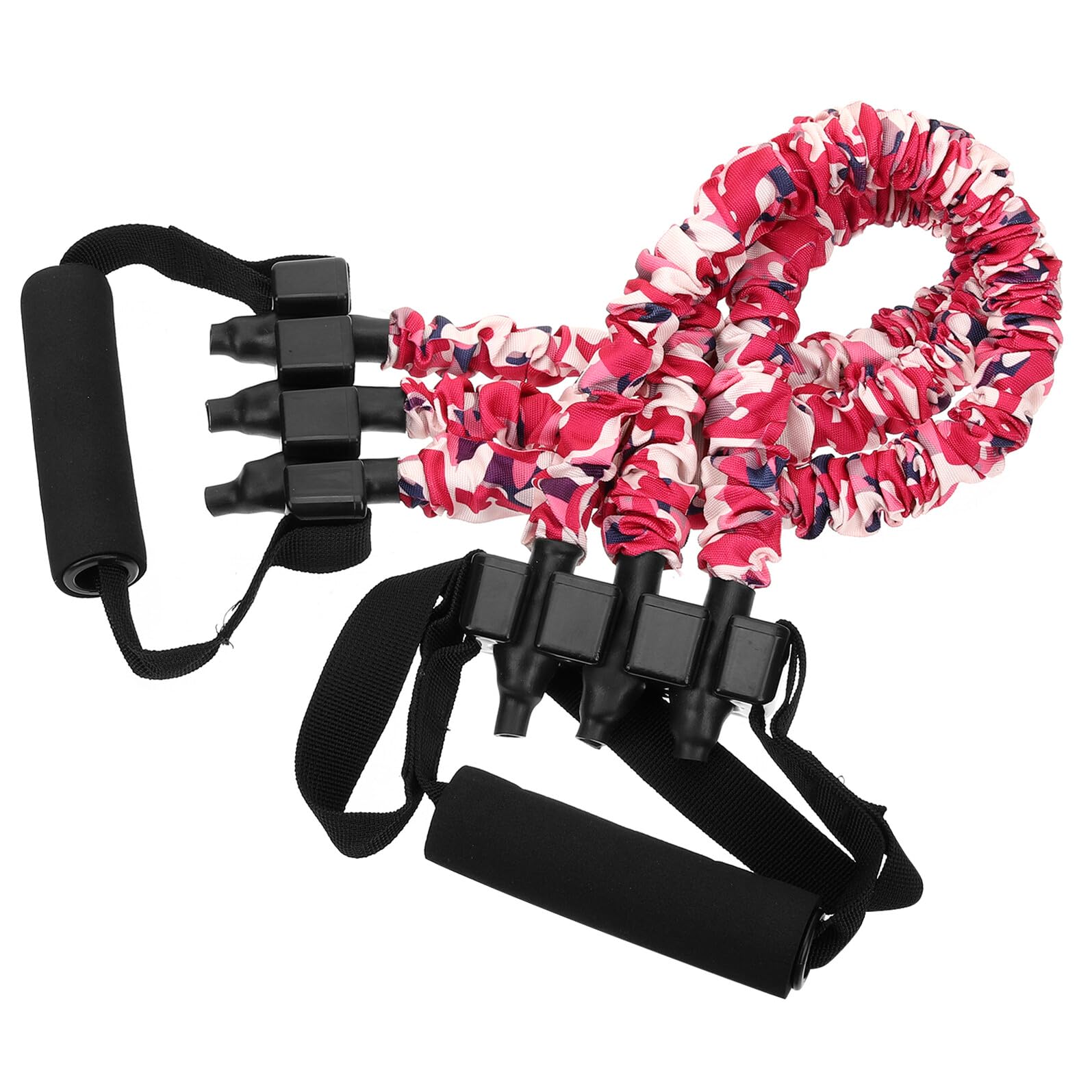 Professionelles Fitnessseil mit Griff, 120lb TPE, Rosa