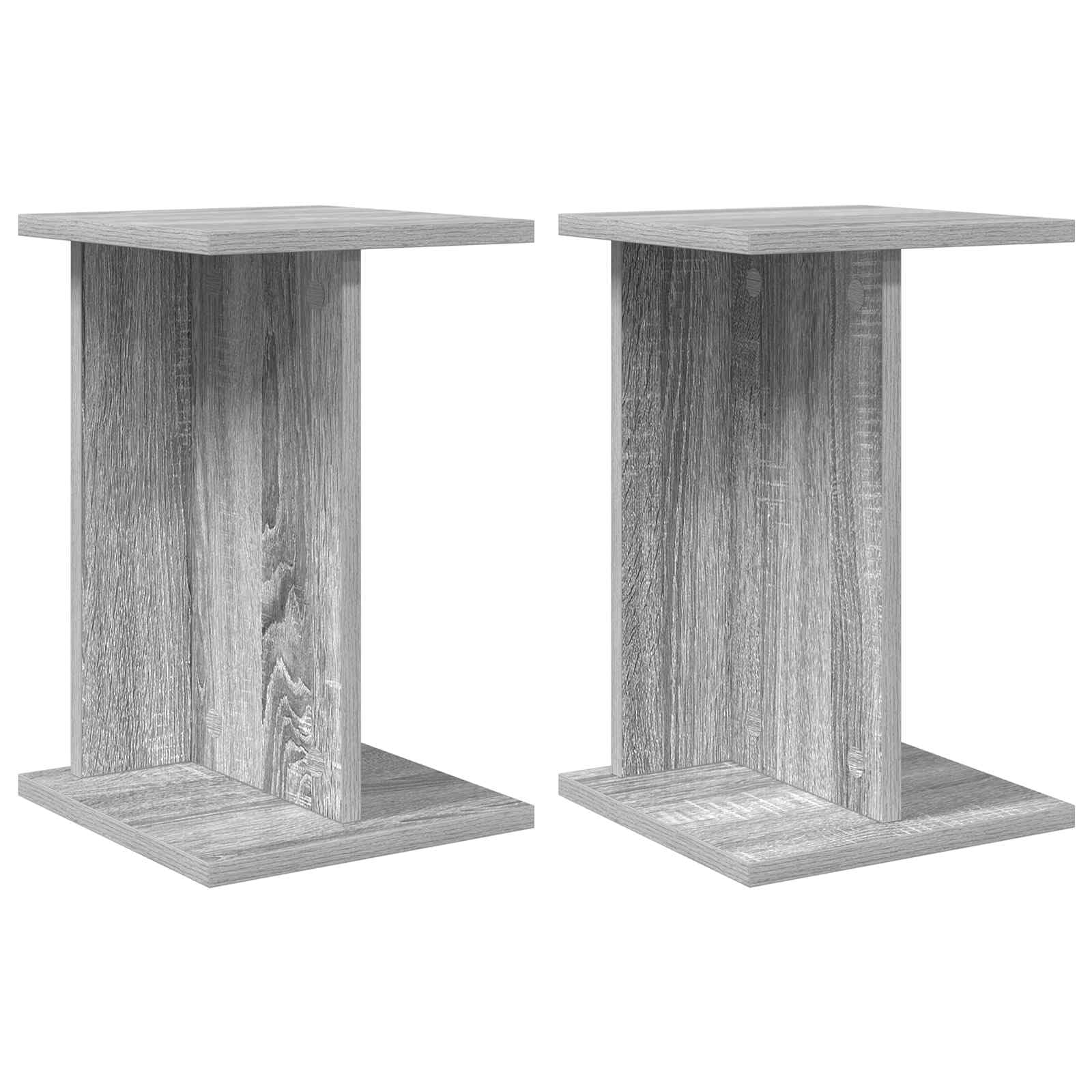 Supporto per piante, 2 pezzi, grigio sonoma, 25 x 25,5 x 40,5 cm