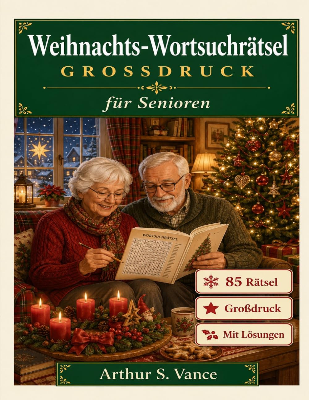Weihnachts-Wortsuchrätsel Großdruck: 100 festliche Rätsel in großer Schrift – Gedächtnistraining für Senioren – Geschenk zur Adventszeit und Weihnachten