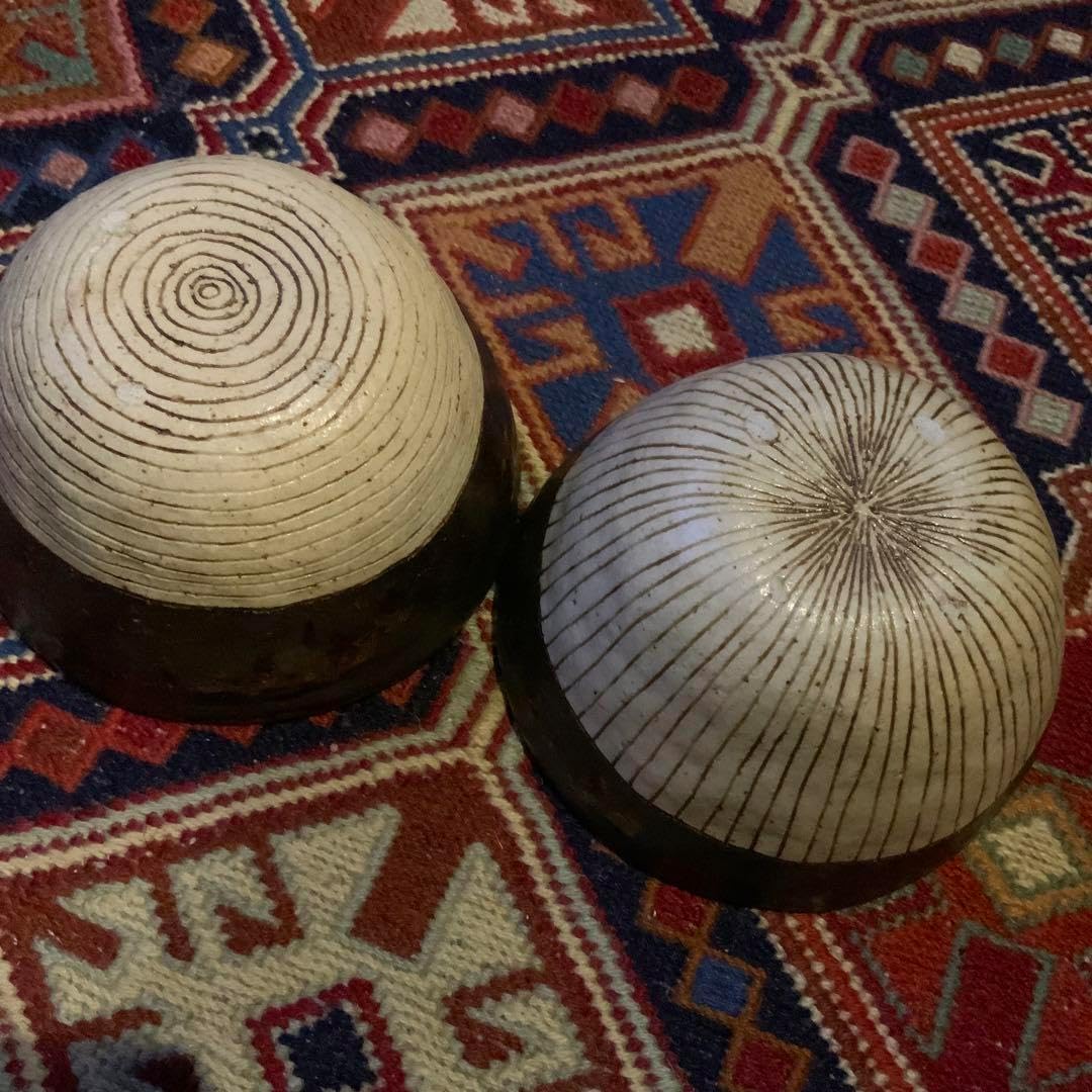 金成潤子さん陶器 金成潤子さんのボウル 2個 金成潤子さんのボウル