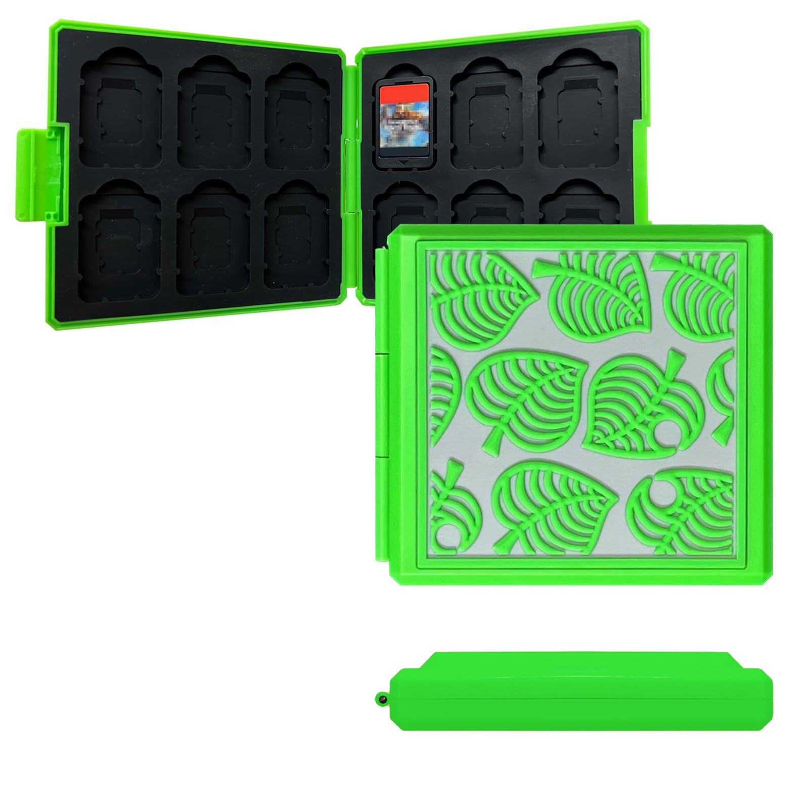 doepeBAE Caja para Tarjetas Switch – Estuche de 12 Ranuras para Juegos y MicroSD – Organizador Compacto Resistente al Agua – Accesorio Portátil para Consola (A07)