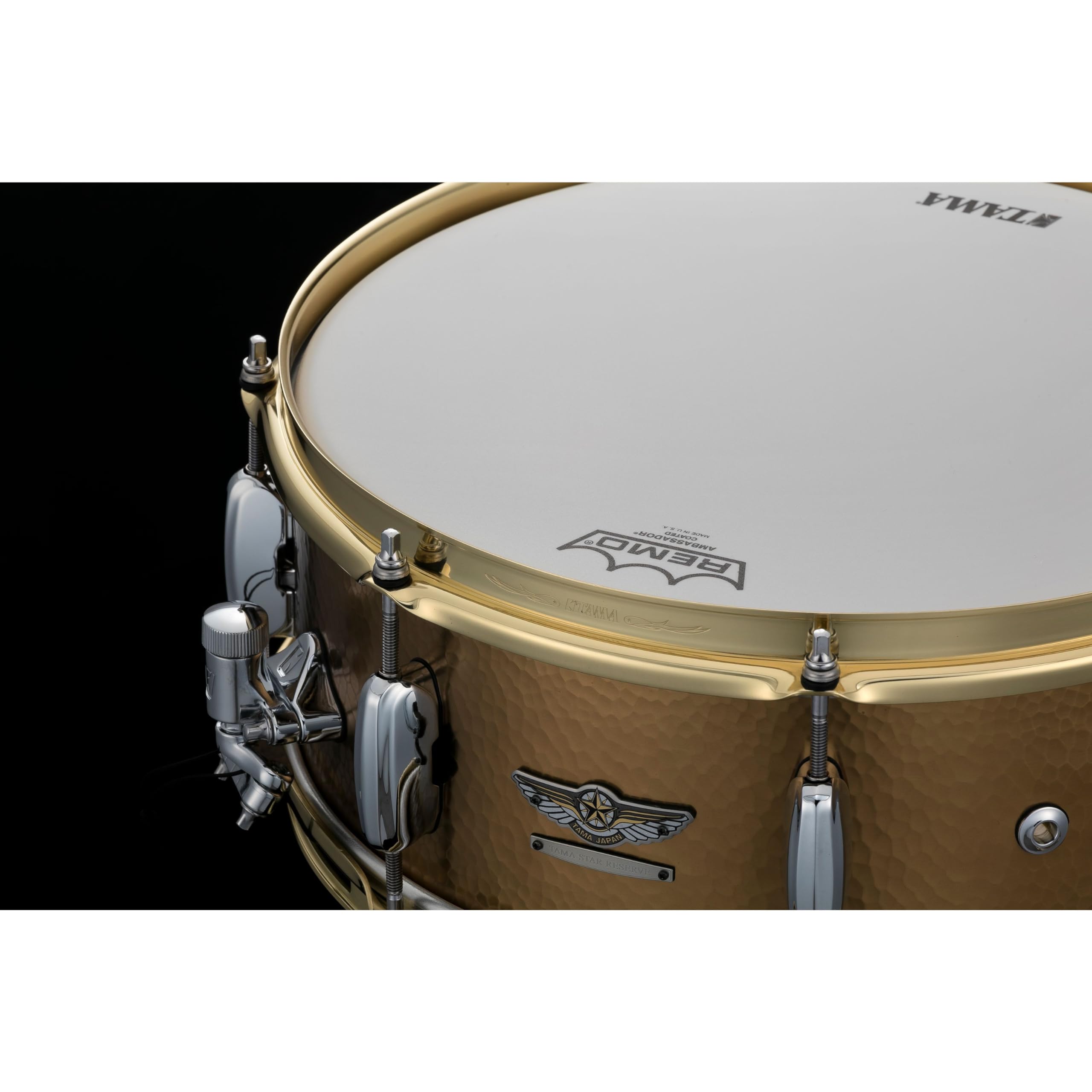 Amazon.com: Tama STAR Reserve Hammered Brass 14 x 5.5-inch Snare