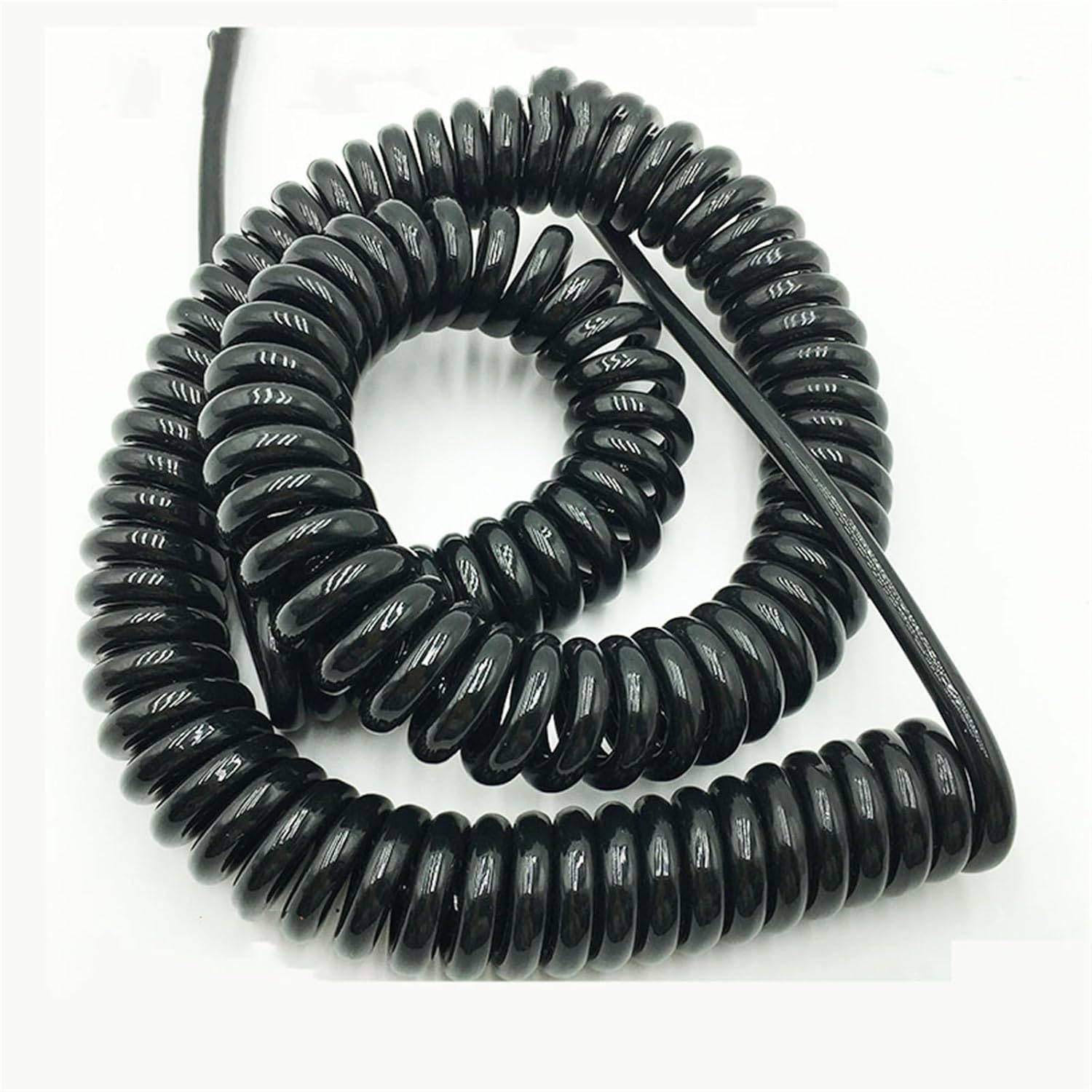 Przewód elektryczny, 3-żyłowy kabel spiralny 0,3 mm 22AWG Przewód sterujący Przewód zasilający sprężynowy Osłona Przewód rozciągający Cewka zwijana(Stretch 9 meter)