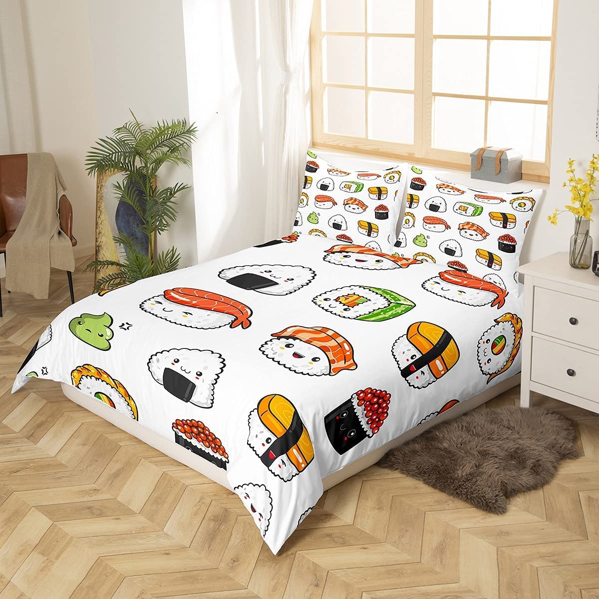 Set Biancheria Letto Bambini Con Panda - 4 Pezzi Per Letto Matrimoniale - Foto 6