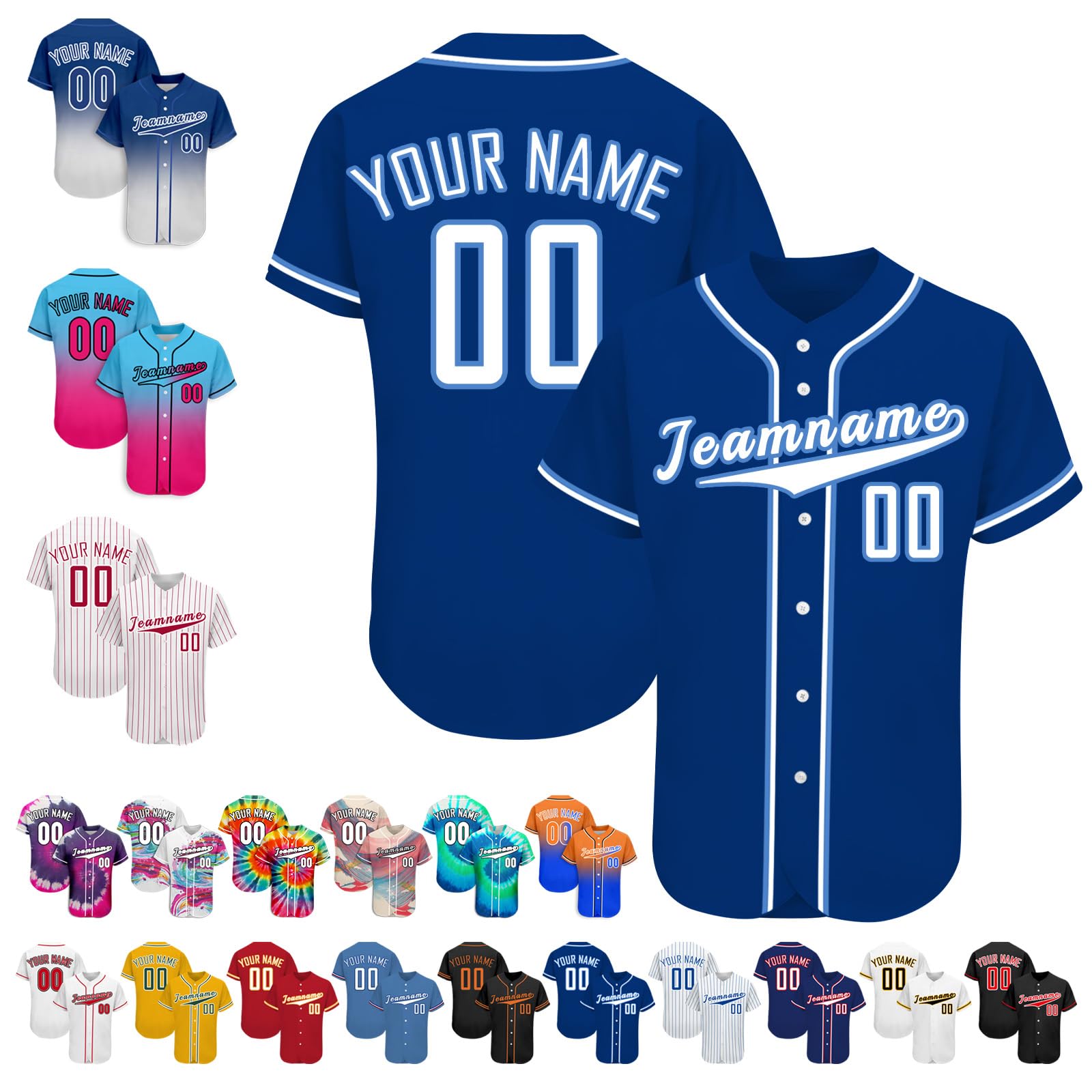 Custom Baseball Jersey Personalized Baseball Softball Shirt for Men Women Kids Team Customized Print Name Number Logo