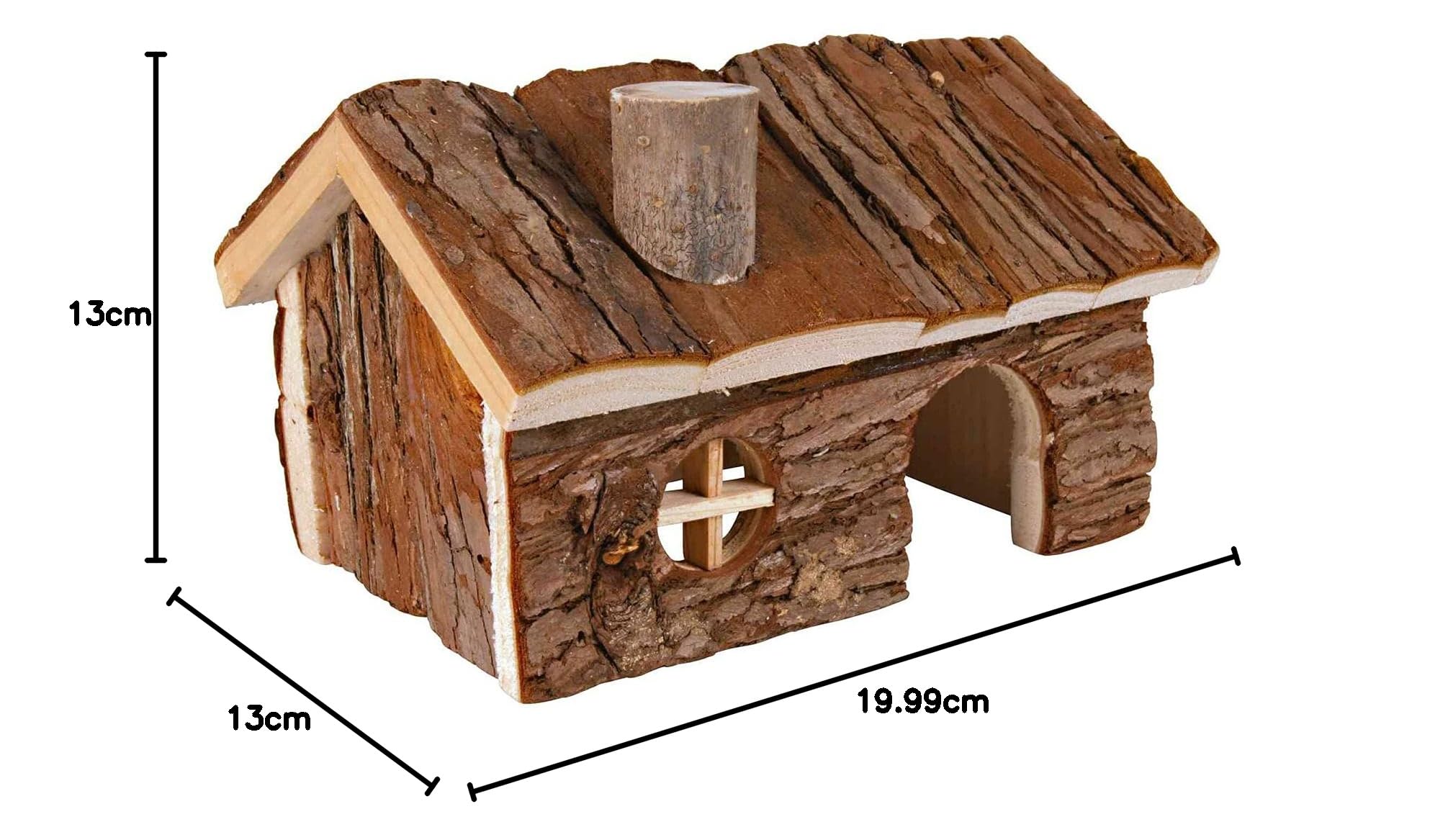 Trixie 6160 Natural Living Hendrik XL domek dla chomika 20 x 13 x 13 cm