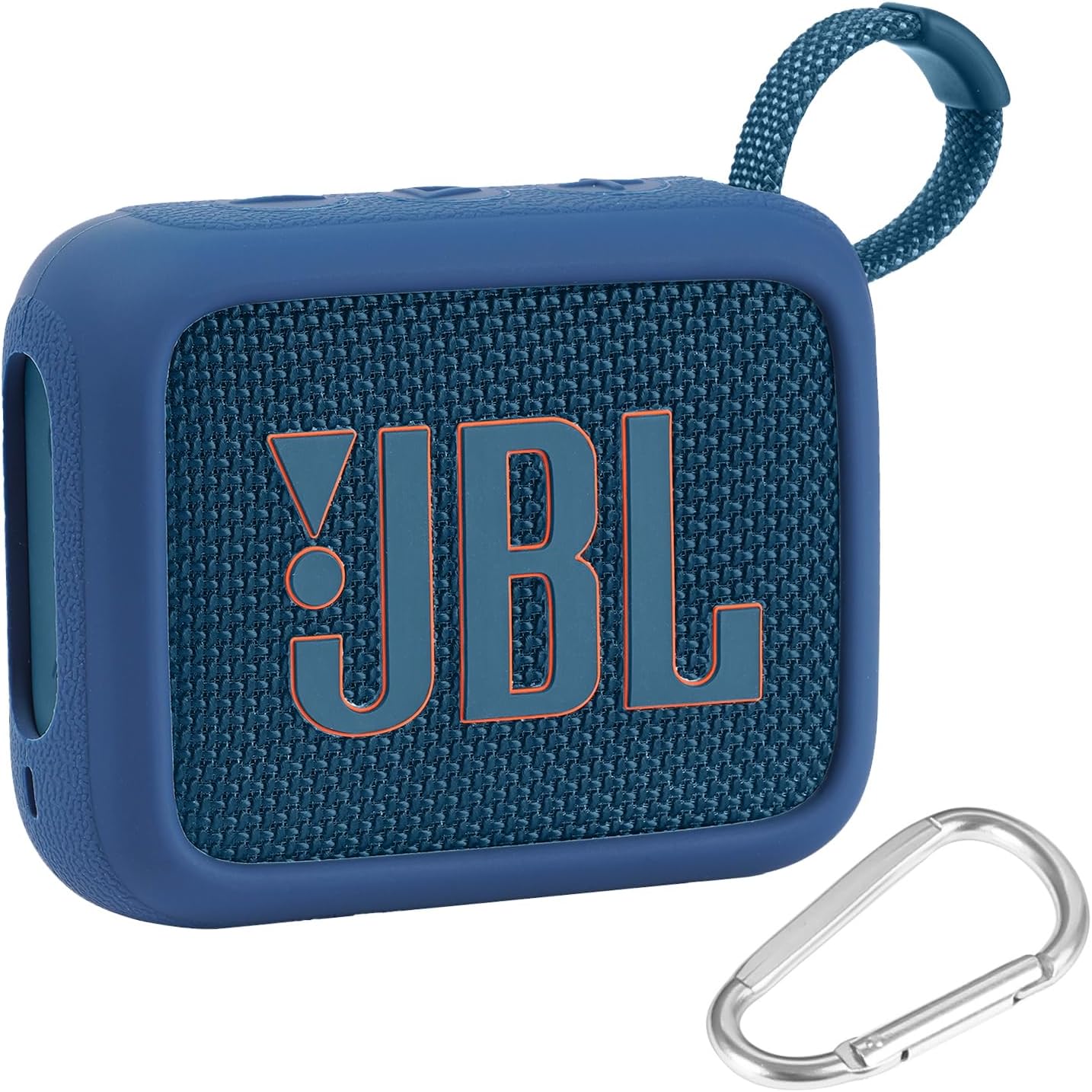 (Case Only) JBL GO4 Bluetooth Speaker Protective Storage Silicone Case Portable,Blue - co2CREA