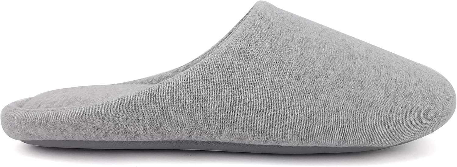 ofoot Women's Memory Foam Cotton House Slippers for Summer - Comfortable,Washable Indoor Bedroom Shoes with Non-Slip Rubber Outsoles