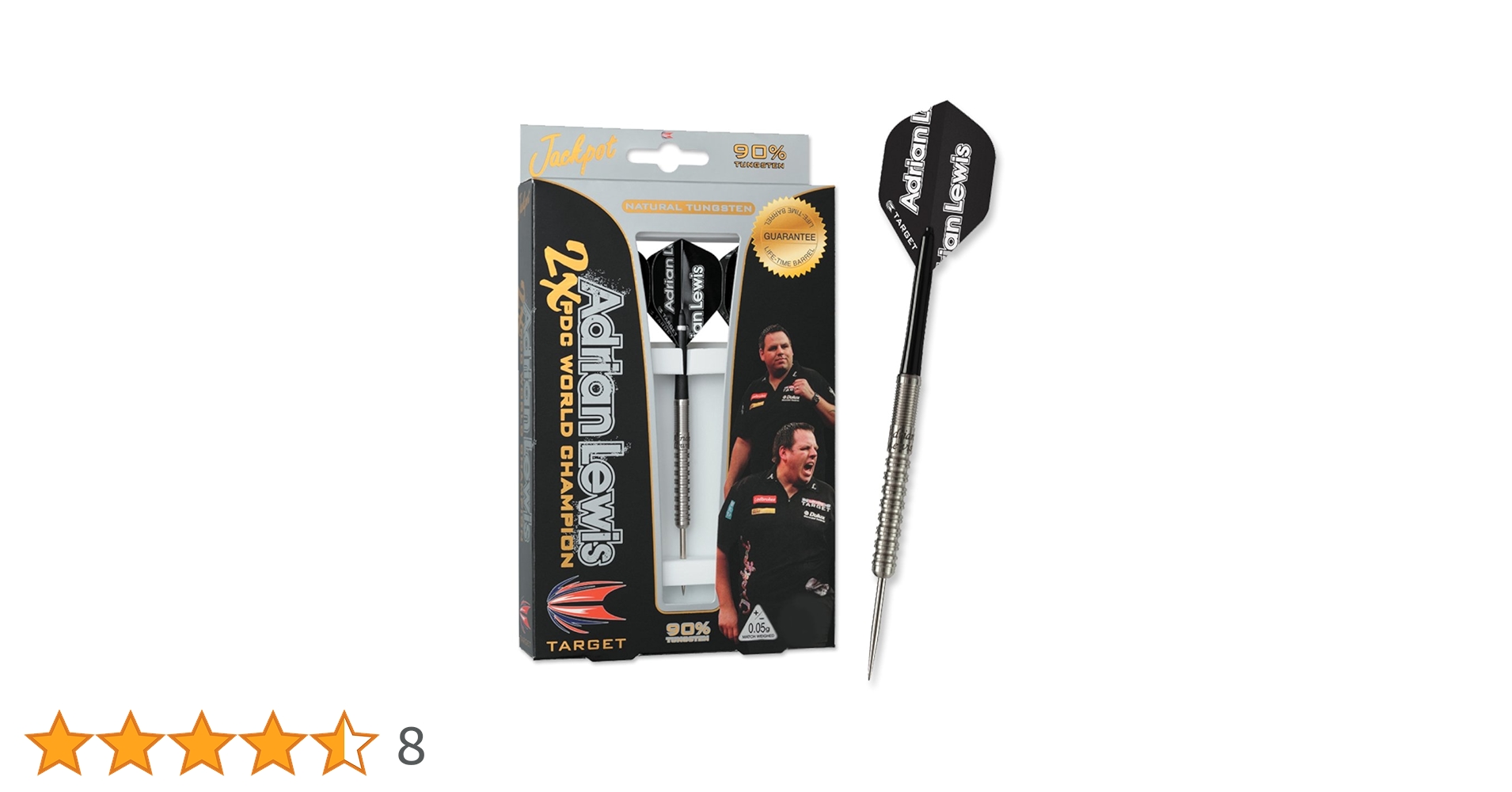 Target Darts Adrian Lewis Natural 'Jackpot' 2 x World