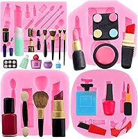 Vista 1 de ZiXiang Herramientas de maquillaje Moldes de silicona para lápiz labial, botella de perfume, molde para fondant, esmalte de uñas, moldes de brochas