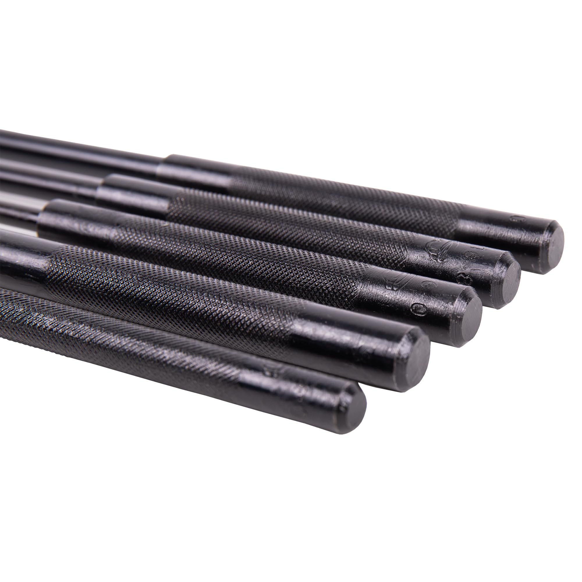 Cofan Juego de 5 Botadores Cilíndricos Largos | Diámetros 3-10 mm | De Acero Cromo Vanadio Endurecido de Alta Resistencia | Herramientas Profesionales para Mecánica, Industria y Bricolaje