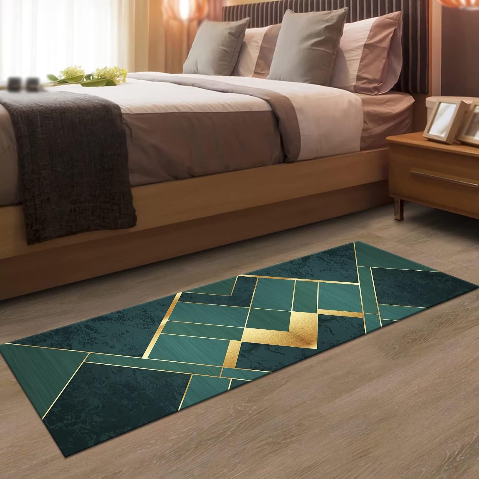 Tapijtloper Vloerkleed Lang Antislip Wasbare Keukenloper Gangtapijt 50X100CM Keukentapijt Lopers Donkergrijs Zwart Keukenmat per meter Slaapkamer Woonkamer Kinderkamer Tapijtpads Breedte 40-120cm