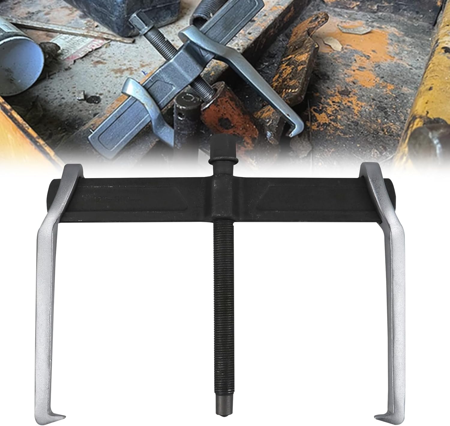 Sporacingrts Versatile 10-Inch 2-Jaw Gear Puller Tool Adjustable CR-V Bearing Puller Gears Compatible with Efficient External and Internal Pullingl for Removal of Pulleys Flywheels Bearings & Gears