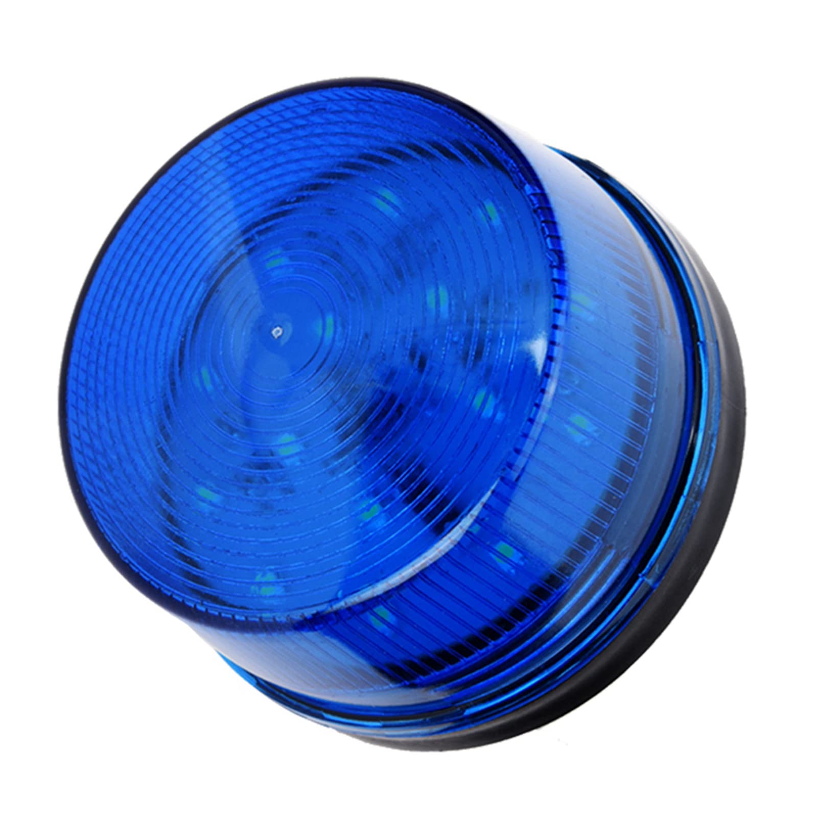 12 V niebieska lampa stroboskopowa LED, sygnalizator ostrzegawczy, migające światło ostrzegawcze, 7,4 x 4,3 cm (średnica x wys.)