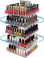 Vista 1 de JACKCUBE DESIGN - Esmalte de uñas transparente de 5 niveles giratorio de 360 grados, soporte organizador de maquillaje, cosméticos, caja