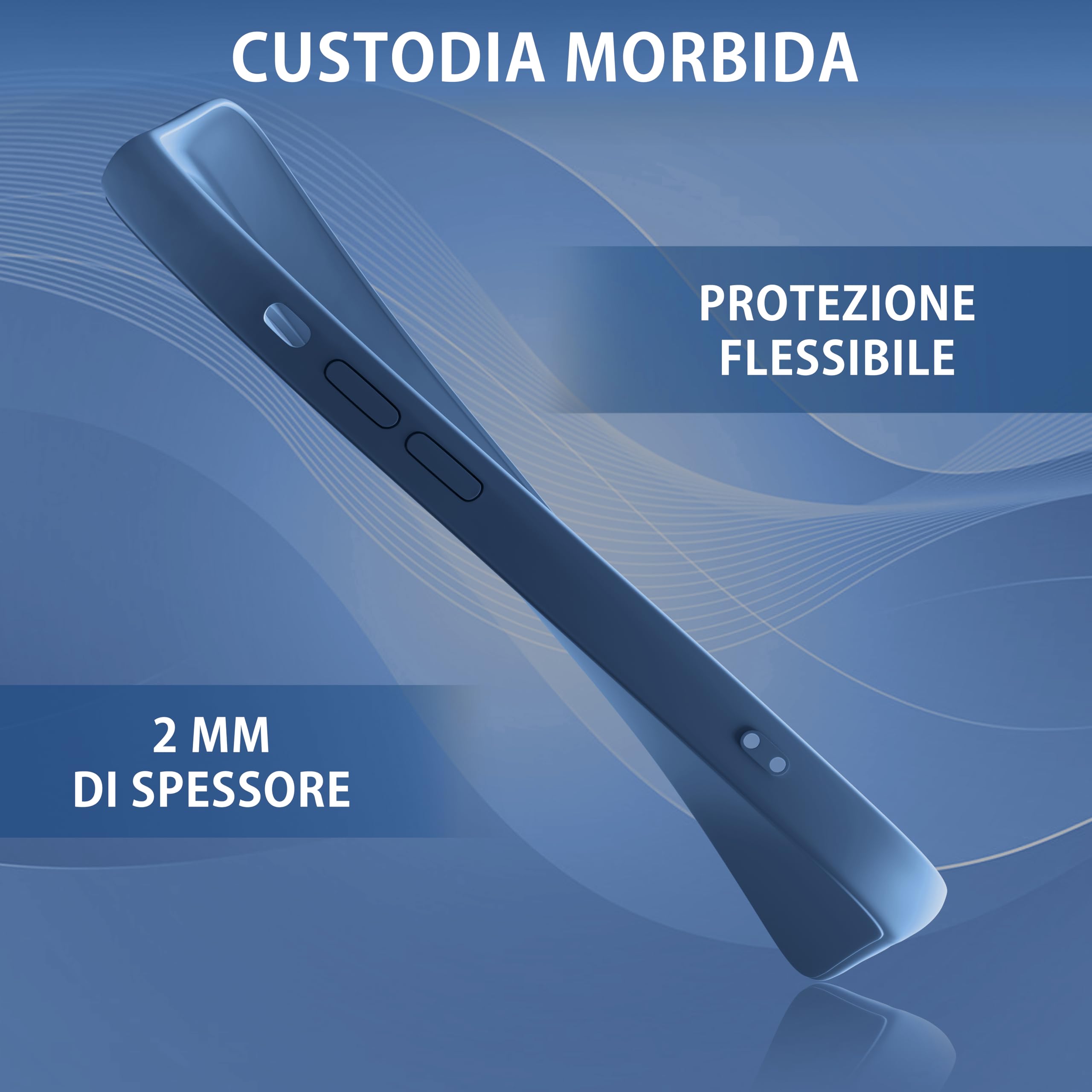MyGadget Cover per iPhone 15 Pro Max - Custodia Protettiva in Silicone Morbido – Case TPU Flessibile - Ultra Protezione Antiurto & Antiscivolo Arancio