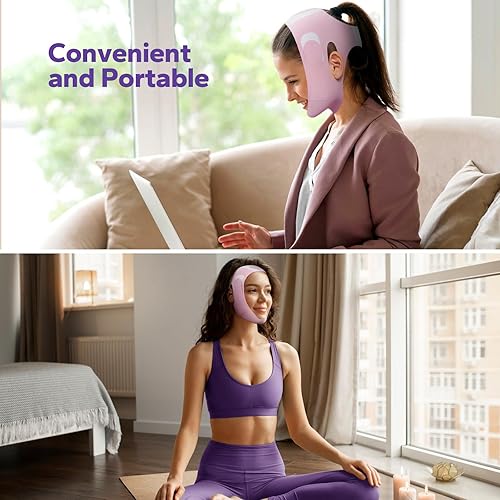 Miniatura 6 de Chinstrap para dormir, correa de barbilla de elevación en V, máscara de línea en V, correa facial reutilizable, parche de barbilla, cinturón en