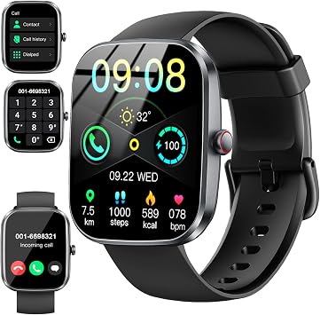 Smart Watch for Men Women, 2026 New SmartwatchAnswer/Make Call , 1.91" Fitness Watch with 120+ Sport Modes, Fitness Tracke with Pedometer/Sleep Monitor/Heart Rate/IP68, for Android/iPhone Blue