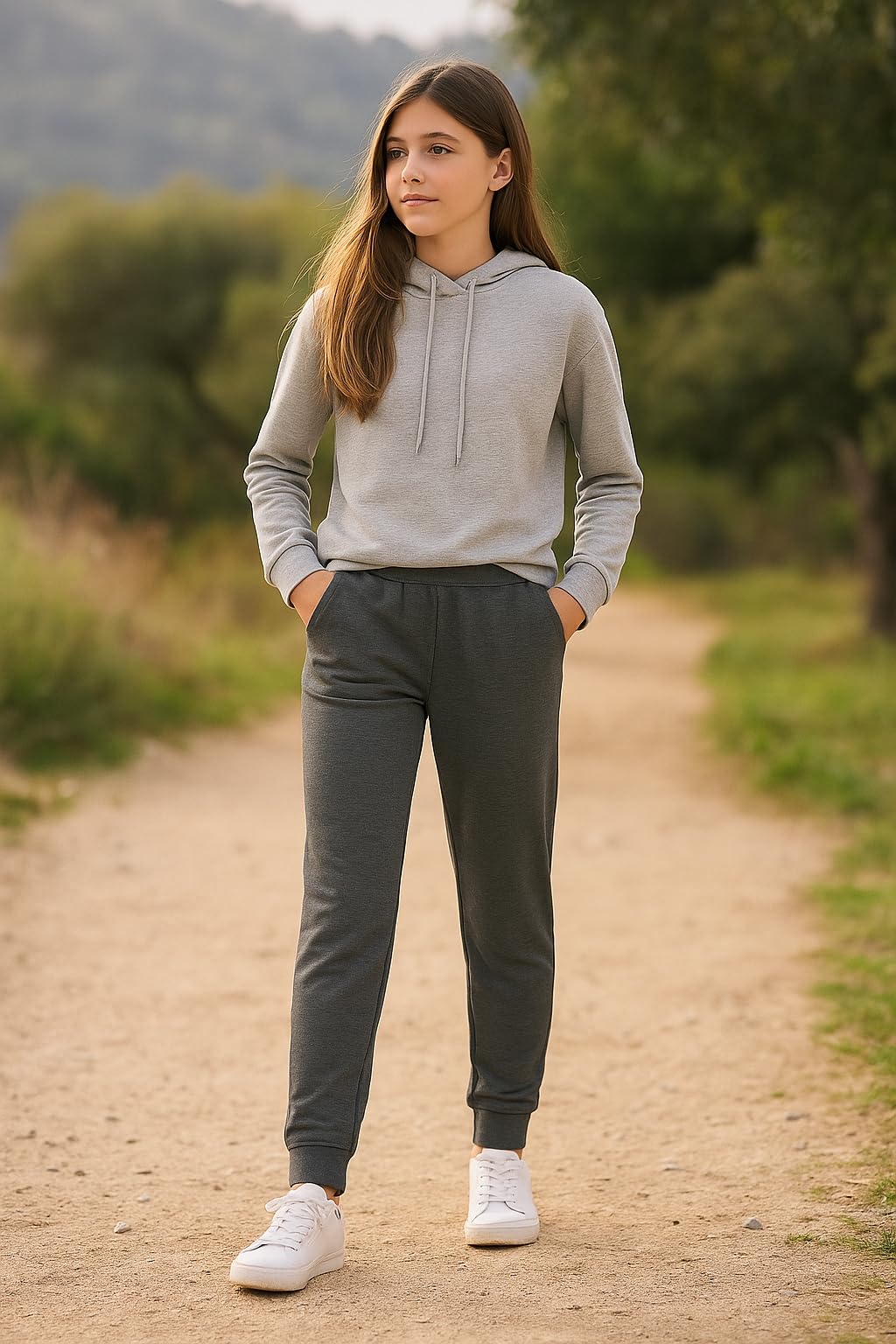 Mayoral Pantaloni Ecopelle Bambina Ragazza 8-16 Anni Nero – Vita Elasticizzata con Tasche – Look Elegante e Comodo